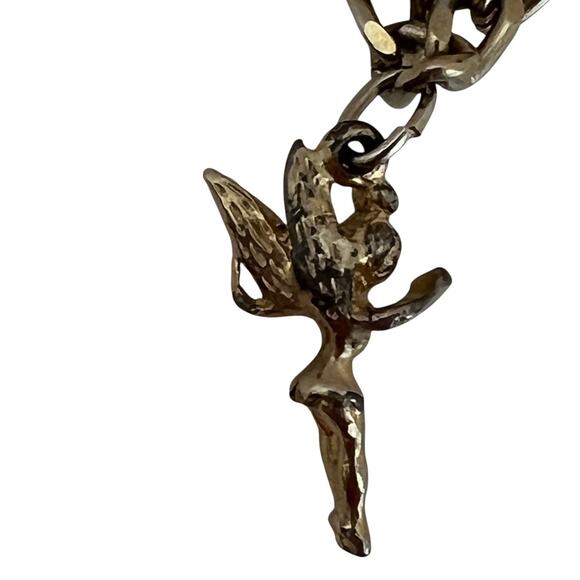 Vintage Disneyland Childs Charm Bracelet Mickey Donald Tinker Bell Castle 1950s - Picture 10 of 13